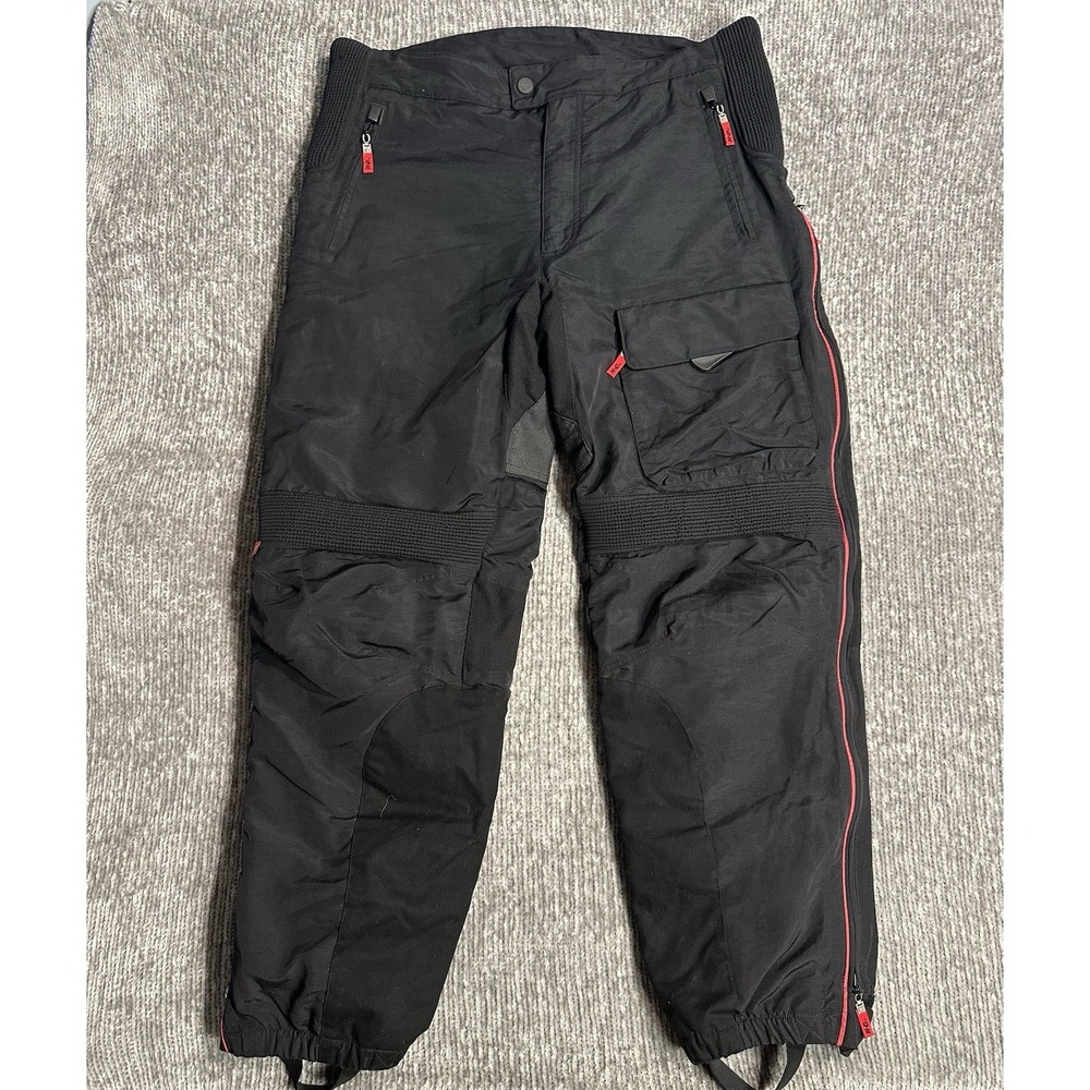 Harley Davidson Black/Red Padded Motorcycle Riding Pants Women's Sz XL